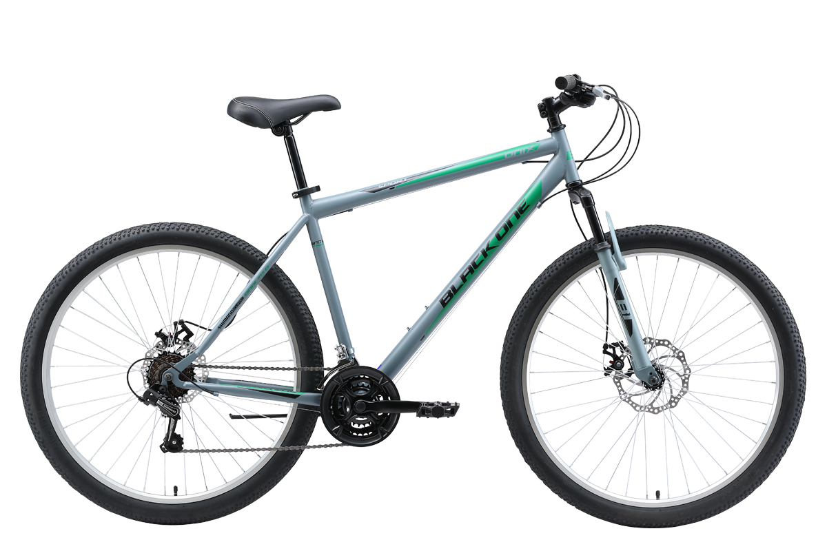 Велосипед Black One Onix 29 D Alloy (2019) серый/зелёный/чёрный