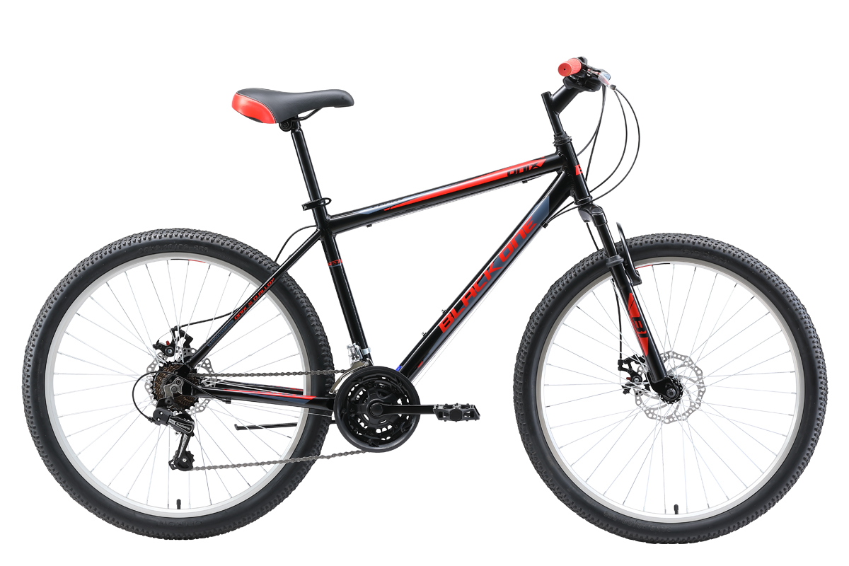 Велосипед Black One Onix 26 D Alloy (2019) чёрный/серый/красный