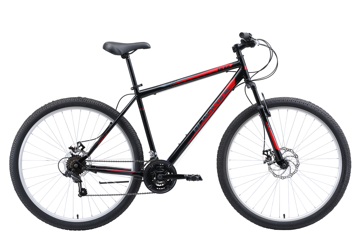 Велосипед Black One Onix 29 D (2020) чёрный/красный/серый