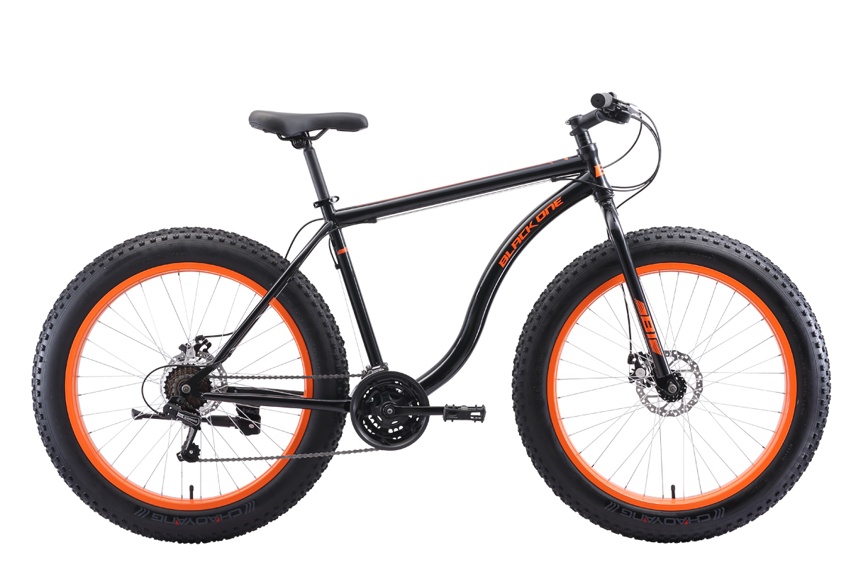 Велосипед Black One Monster 26 D (2020) чёрный/оранжевый