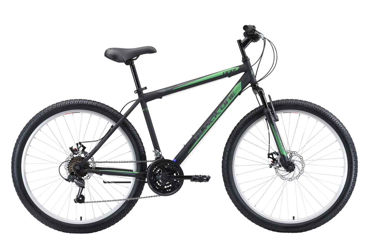Велосипед Black One Onix 26 D (2020) черный/серый/зеленый